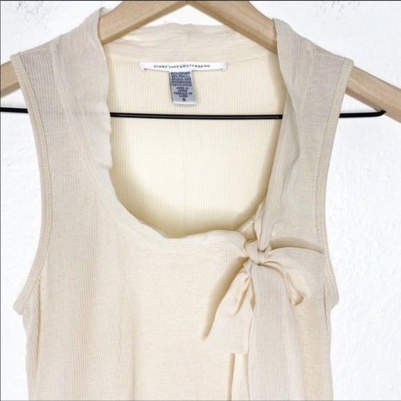 Diane Von Furstenburg Addie Bow Tie Tank - Picture 4 of 5